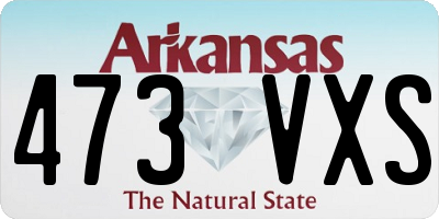 AR license plate 473VXS