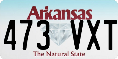 AR license plate 473VXT