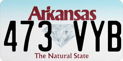 AR license plate 473VYB
