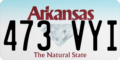 AR license plate 473VYI