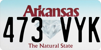 AR license plate 473VYK