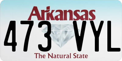 AR license plate 473VYL