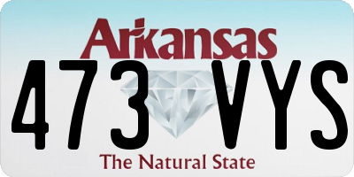 AR license plate 473VYS