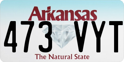 AR license plate 473VYT