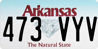 AR license plate 473VYV