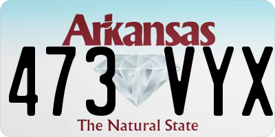 AR license plate 473VYX