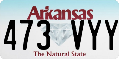 AR license plate 473VYY