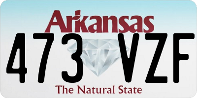 AR license plate 473VZF