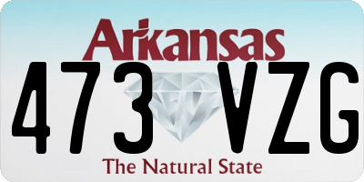 AR license plate 473VZG
