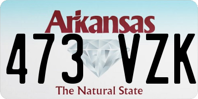 AR license plate 473VZK