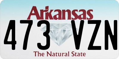 AR license plate 473VZN