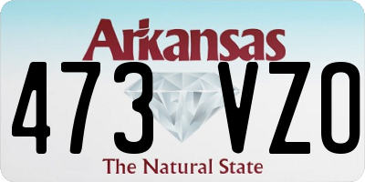 AR license plate 473VZO