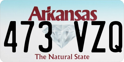 AR license plate 473VZQ