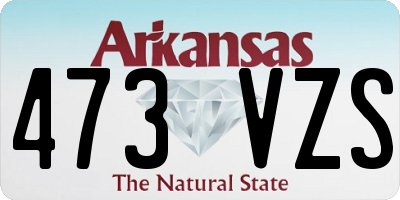 AR license plate 473VZS
