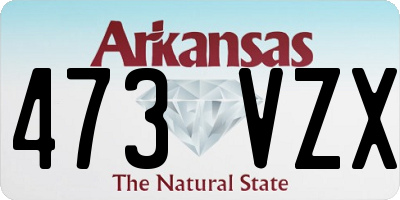 AR license plate 473VZX