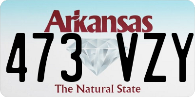AR license plate 473VZY