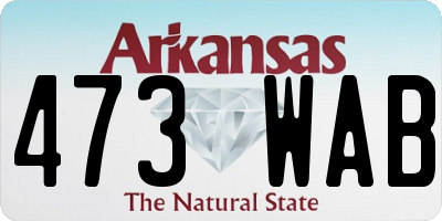 AR license plate 473WAB