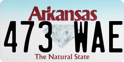 AR license plate 473WAE