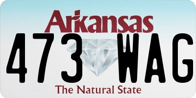 AR license plate 473WAG