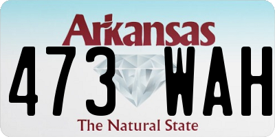 AR license plate 473WAH