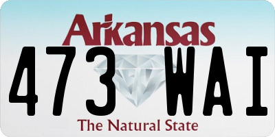 AR license plate 473WAI