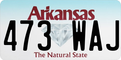 AR license plate 473WAJ