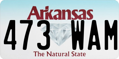 AR license plate 473WAM