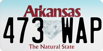 AR license plate 473WAP