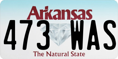 AR license plate 473WAS