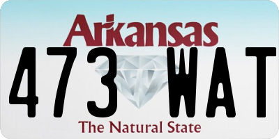 AR license plate 473WAT