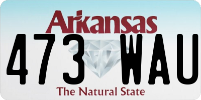 AR license plate 473WAU
