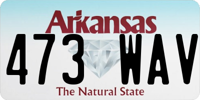 AR license plate 473WAV