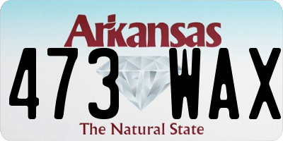 AR license plate 473WAX