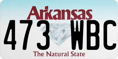 AR license plate 473WBC