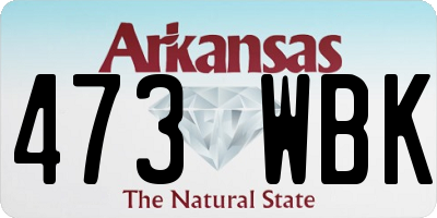 AR license plate 473WBK