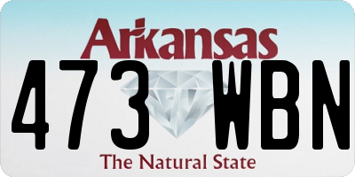 AR license plate 473WBN