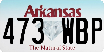 AR license plate 473WBP