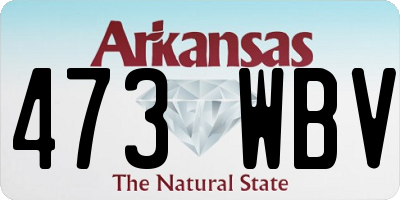 AR license plate 473WBV