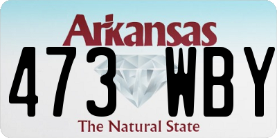 AR license plate 473WBY
