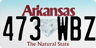 AR license plate 473WBZ