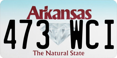 AR license plate 473WCI