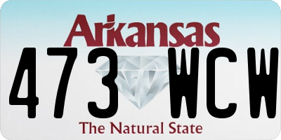 AR license plate 473WCW