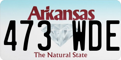 AR license plate 473WDE