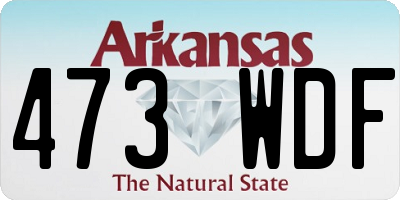 AR license plate 473WDF