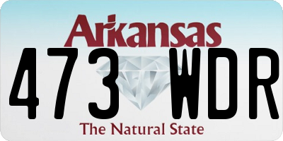 AR license plate 473WDR