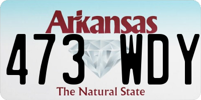 AR license plate 473WDY
