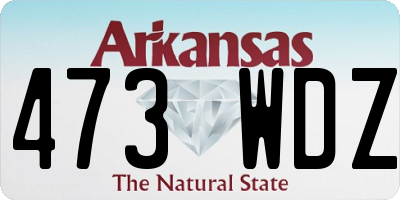AR license plate 473WDZ