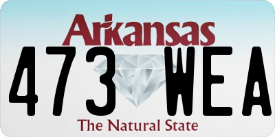 AR license plate 473WEA