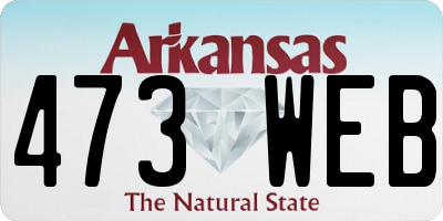 AR license plate 473WEB