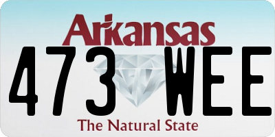 AR license plate 473WEE